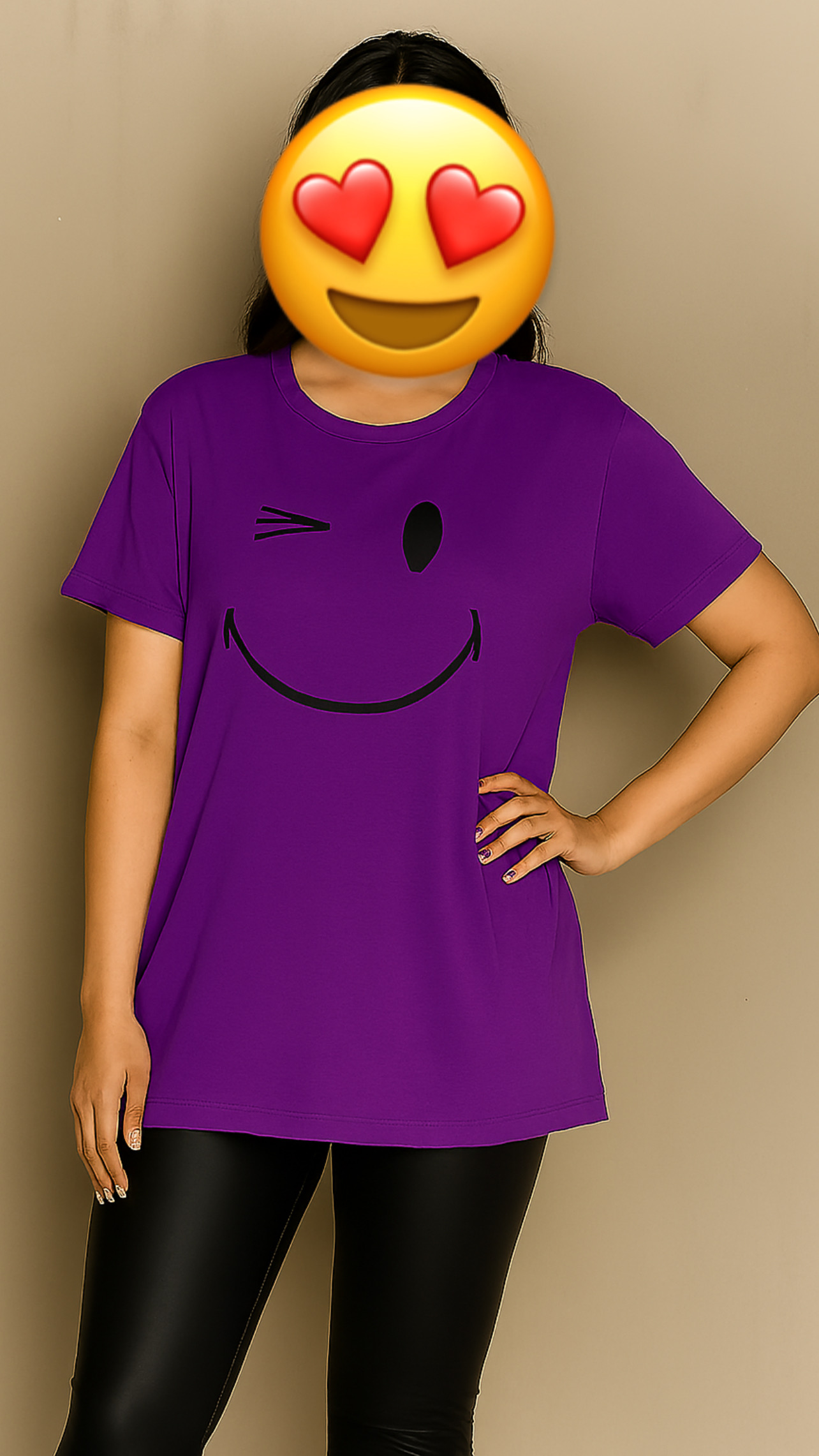 تیشرت باکسی- لبخند زیبا-خنک برای روزهای گرم